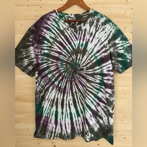 NEW Unisex GILDAN 2X Soft Style Tie Dye Green Brown Camo T-Shirt